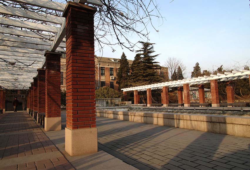 清華大學的紅磚建筑